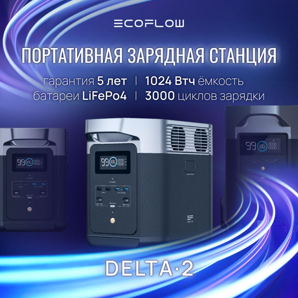 Портативная зарядная станция EcoFlow DELTA 2 (1024 Втч) 6