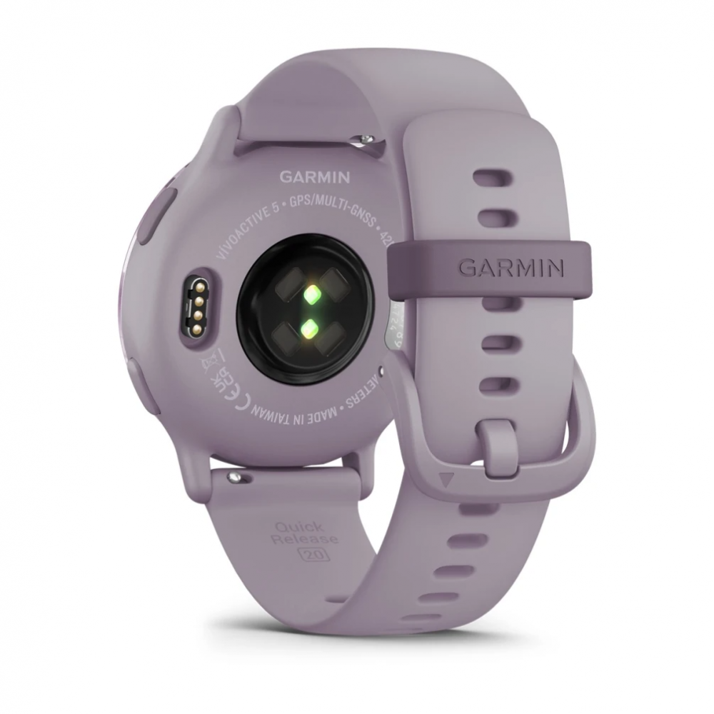 Смарт-часы Garmin Vivoactive 5 - 42 mm, цвет Орхидеи, металлический безель, силиконовый ремешок 6