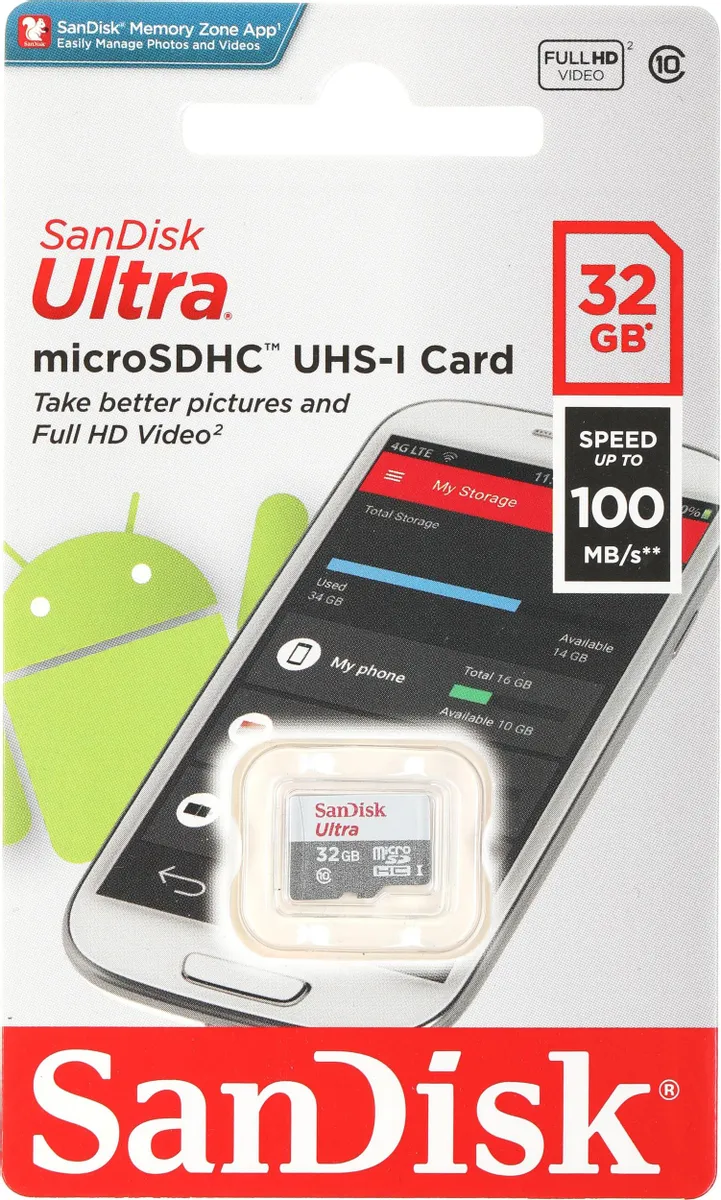 Карта памяти SanDisk MicroSD 32Gb - фото 2