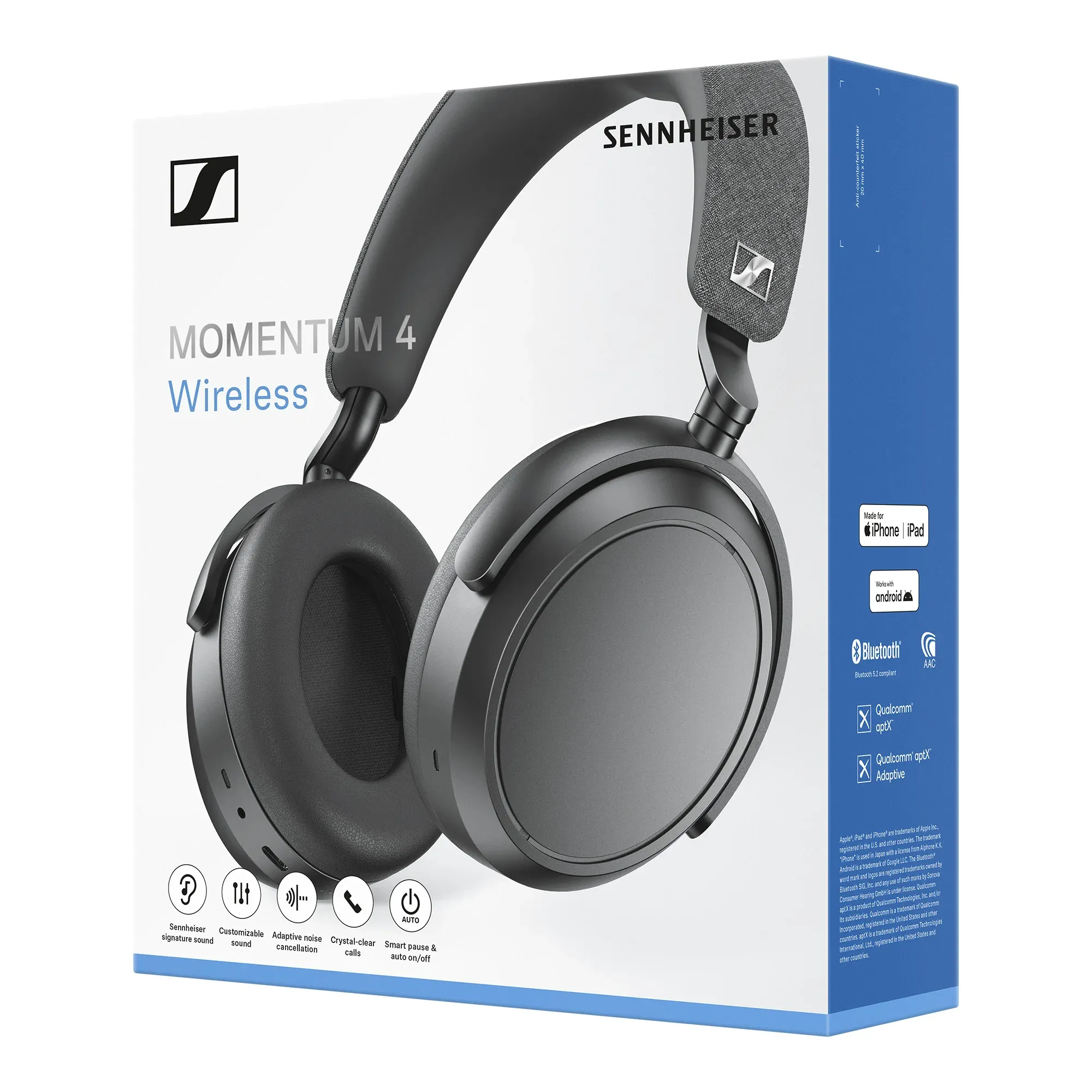 Наушники Sennheiser Momentum 4 Wireless Black 5