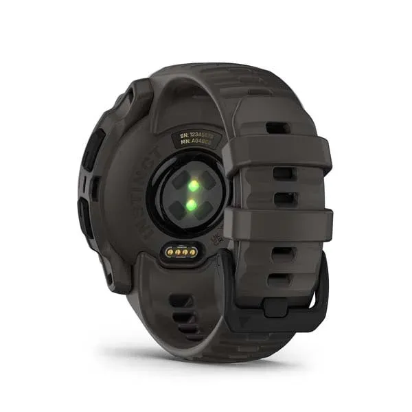 Смарт-часы Garmin Instinct E - 40 mm, Черный, угольно-черный силиконовый ремешок 5
