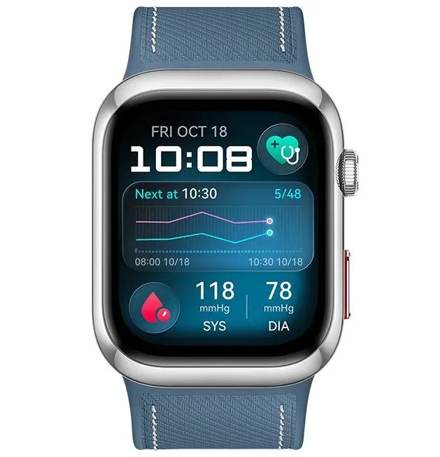 Смарт-часы Huawei Watch D2 - 48 mm, Silver Blue - фото 2