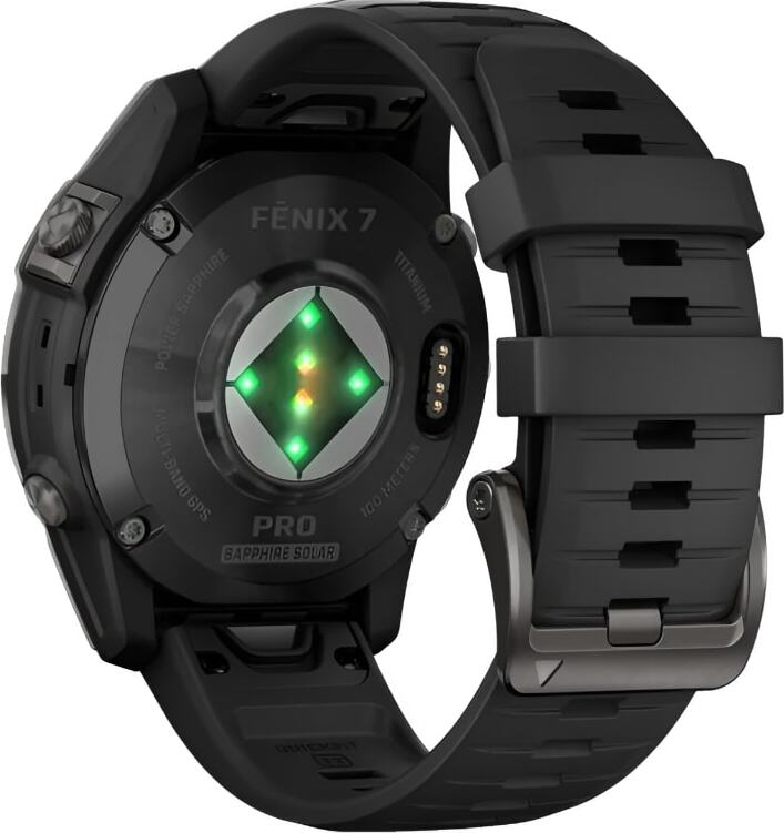 Смарт-часы Garmin Fenix 7 Pro Sapphire Solar - 47 mm, Титановый, угольно-серый безель с DLC-покрытием, черный ремешок 6