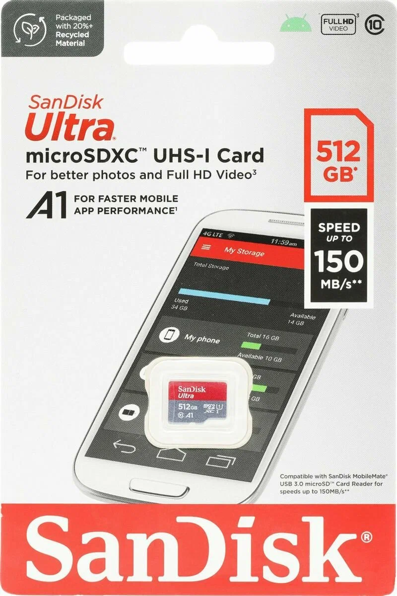 Карта памяти SanDisk MicroSD 512Gb 2