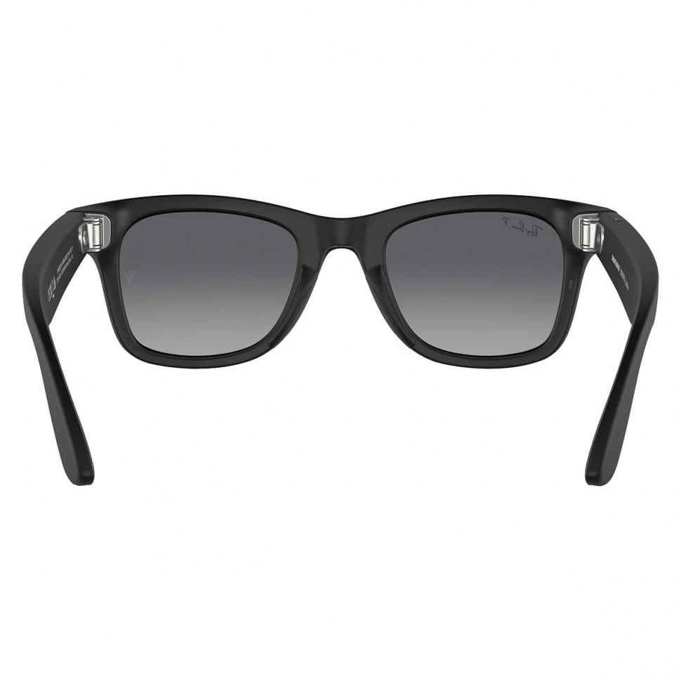 Умные очки Ray-Ban Meta Wayfarer RW4008 (Матовая чёрная оправа, линзы поляризованные графитовый градиент), размер L 4