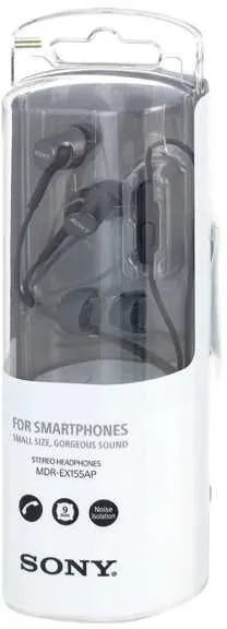 Наушники вставные Sony MDR-EX155AP Black 2