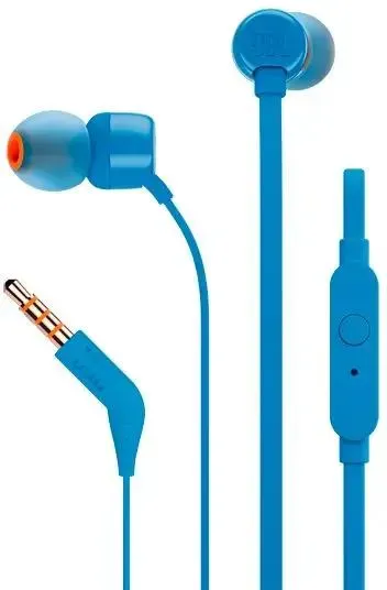 Наушники JBL Tune 110, 3.5 мм, внутриканальные, цвет Синий