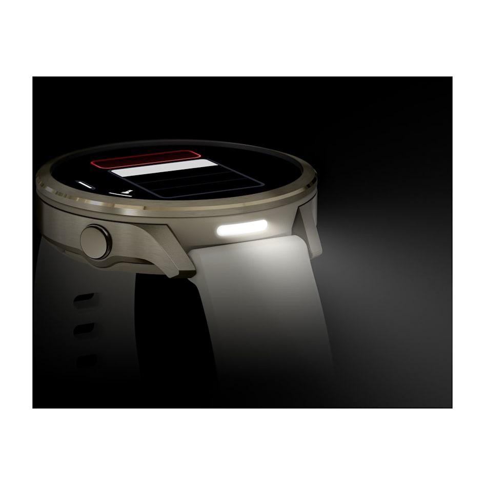 Смарт-часы Garmin Venu 4 - 41 mm, Лунно-золотистый, кожаный ремешок песочного цвета 9