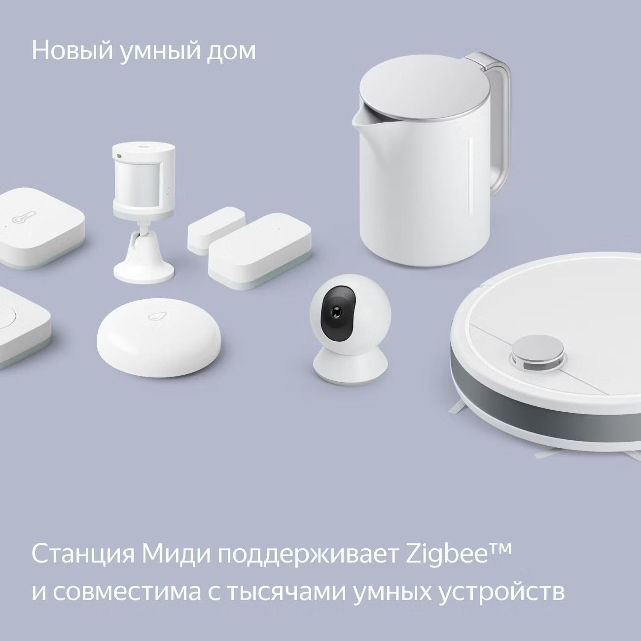 Умная колонка Яндекс Станция Миди Малиновый 13