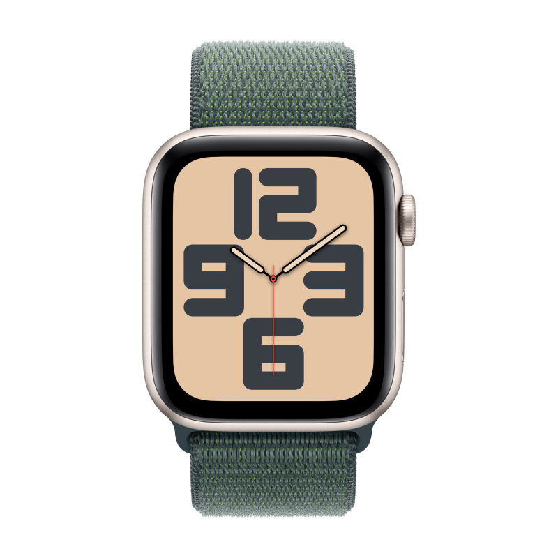 Смарт-часы Apple Watch SE (2024) - 40 mm ремешок Sport Loop | Зеленый - фото 2