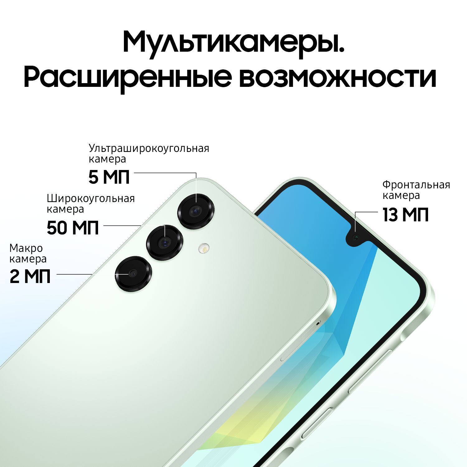 Смартфон Samsung Galaxy A16 | 4/128 ГБ, Мятный 5