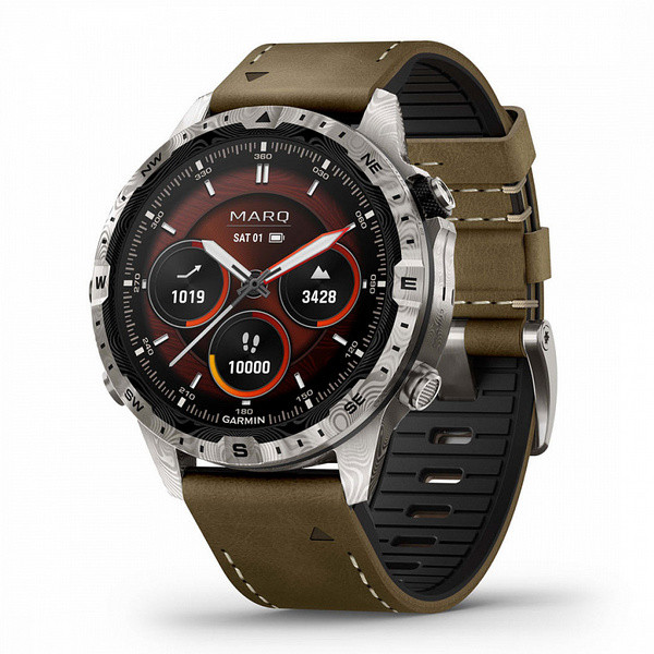 Смарт-часы Garmin MarQ Adventurer (Gen 2) Damascus Steel Edition - 46 mm