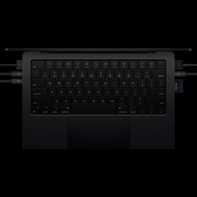 Ноутбук Apple MacBook Pro 14" M4 Max (2024) 16C CPU/40C GPU, 128 ГБ RAM, 8 ТБ SSD, (Space Black | Черный космос) (Z1FG0000V; Z1FT0034U) 7