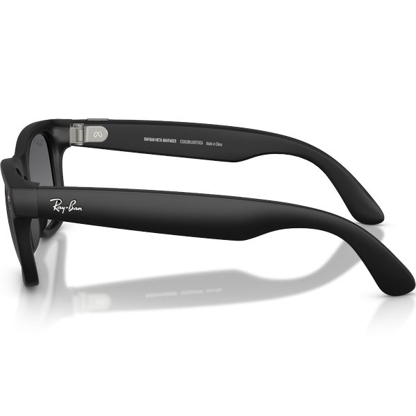 Умные очки Ray-Ban Meta Wayfarer Gen 2 RW4012 (Матовая чёрная оправа, линзы поляризованные графитовый градиент), размер L - фото 2