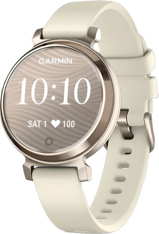 Смарт-часы Garmin Lily 2 - 35 mm, безель цвета кремовое золото, силиконовый ремешок цвета кокоса