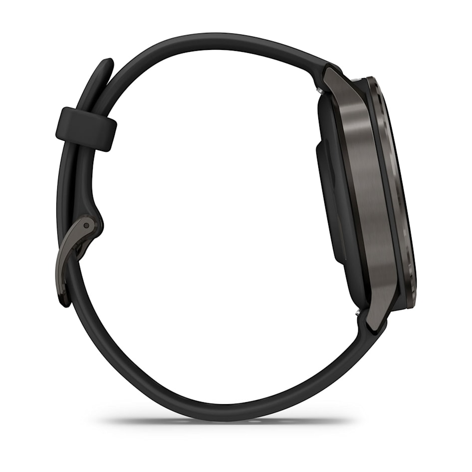 Смарт-часы Garmin Venu 4 - 41 mm, Темно-серый, черный силиконовый ремешок 5