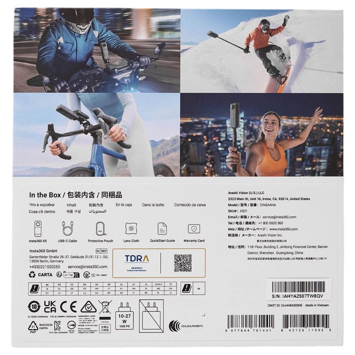 Экшн-камера Insta360 X5 Black (Standard Bundle) 7