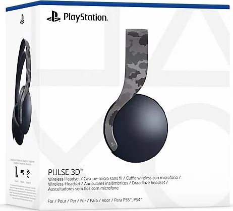 Наушники с микрофоном Sony PULSE 3D, серый камуфляж (Grey Camouflage) 6