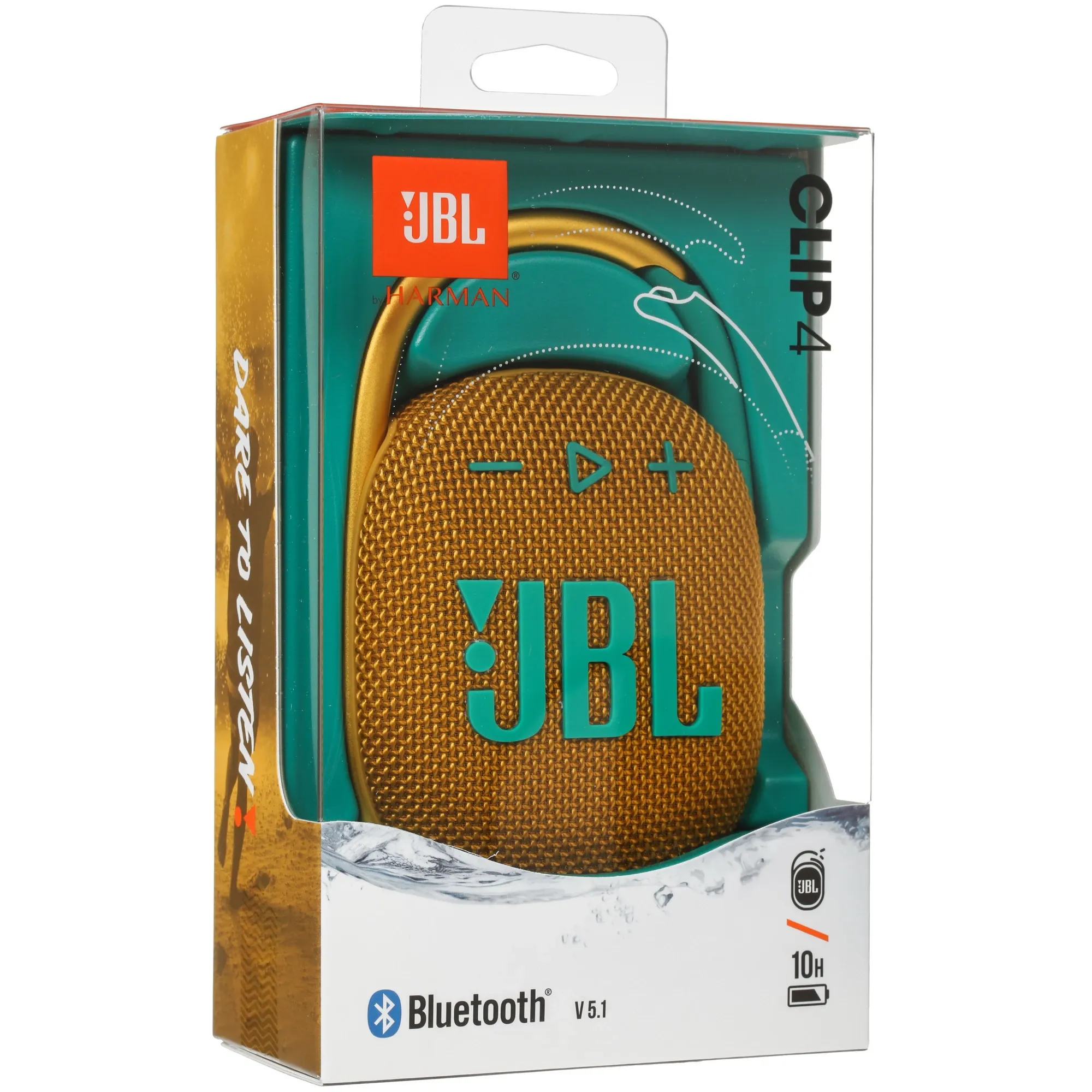 Портативная колонка JBL Clip 4 Желтый 6