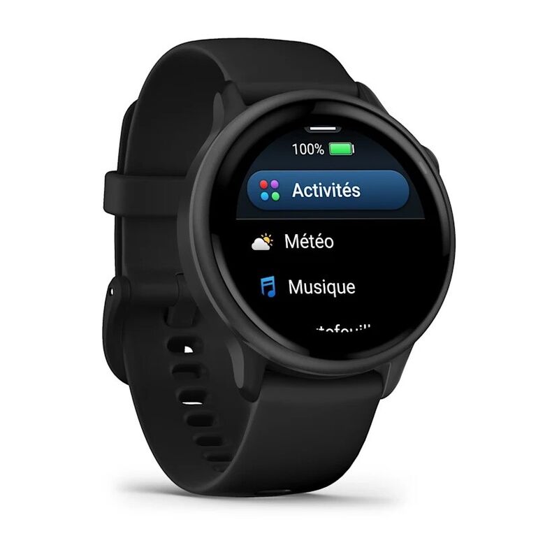Смарт-часы Garmin Vivoactive 6 - 42 mm, Темно-серый, черный силиконовый ремешок 3