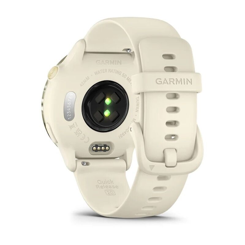 Смарт-часы Garmin Vivoactive 6 - 42 mm, Лунно-золотистый, силиконовый ремешок цвета слоновой кости 7