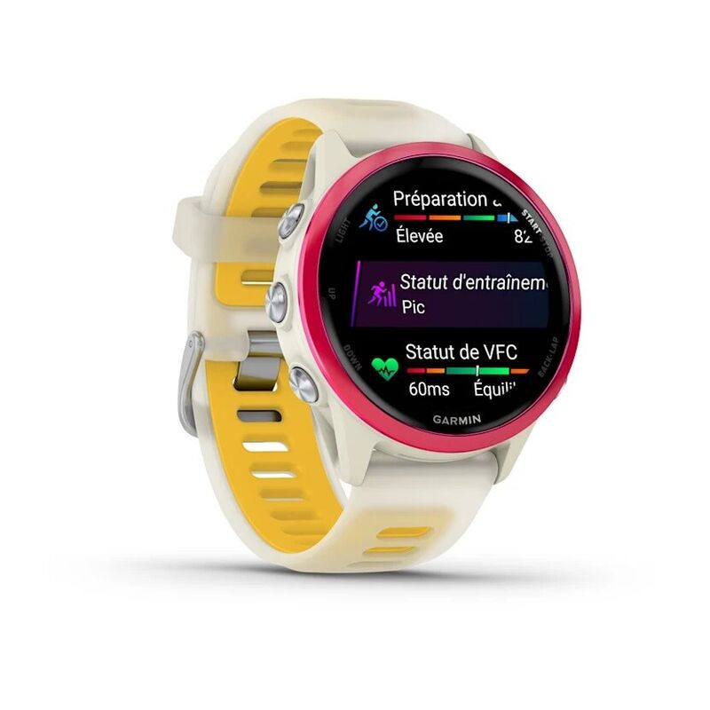 Смарт-часы Garmin Forerunner 570 - 47 mm, Желтый алюминий с бело-бирюзовым ремешком - фото 3