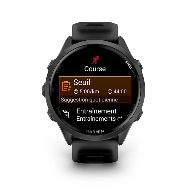 Смарт-часы Garmin Forerunner 570 - 47 mm, Сланцево-серый алюминий с черным ремешком - фото 2