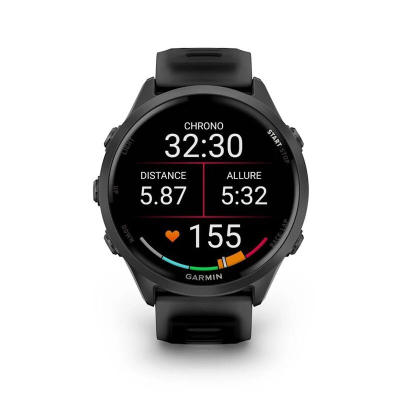 Смарт-часы Garmin Forerunner 570 - 47 mm, Сланцево-серый алюминий с черным ремешком 6