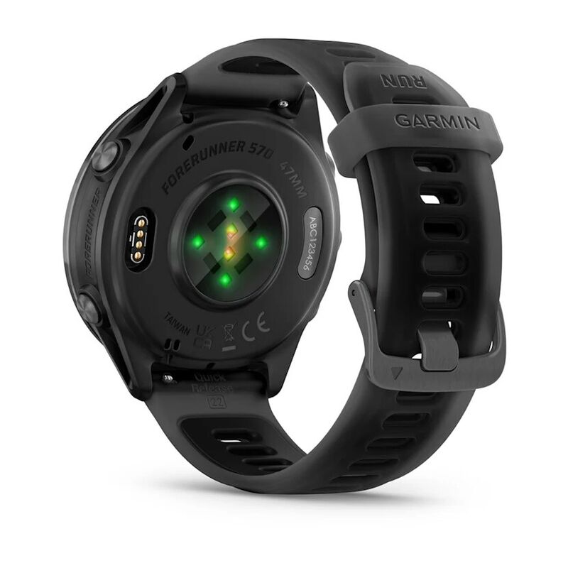 Смарт-часы Garmin Forerunner 570 - 47 mm, Сланцево-серый алюминий с черным ремешком 7