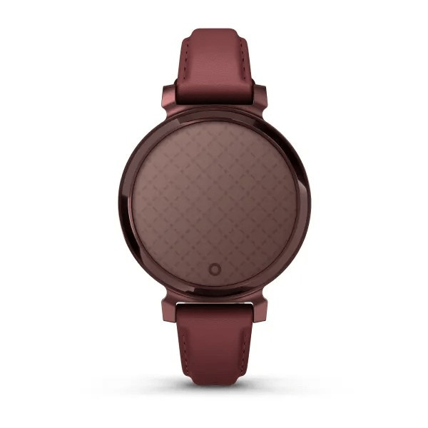 Смарт-часы Garmin Lily 2 - 35 mm, Classic с безелем темно-бронзового цвета, кожаный ремешок ежевичного цвета - фото 2
