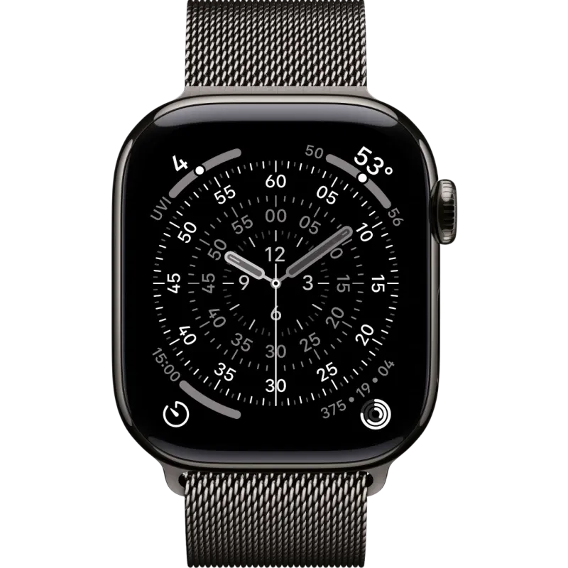Смарт-часы Apple Watch S11 - 46 mm Titanium Slate case | Slate Milanese Loop, M/L