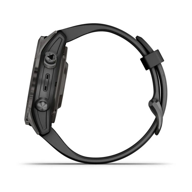 Смарт-часы Garmin Epix Pro (Gen 2) Sapphire Edition - 42 mm, Титановый, угольно-серый безель с DLC-покрытием, черный ремешок 12
