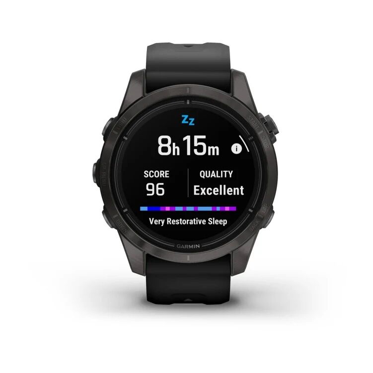 Смарт-часы Garmin Epix Pro (Gen 2) Sapphire Edition - 42 mm, Титановый, угольно-серый безель с DLC-покрытием, черный ремешок 8