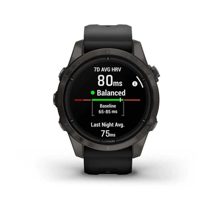 Смарт-часы Garmin Epix Pro (Gen 2) Sapphire Edition - 42 mm, Титановый, угольно-серый безель с DLC-покрытием, черный ремешок 6