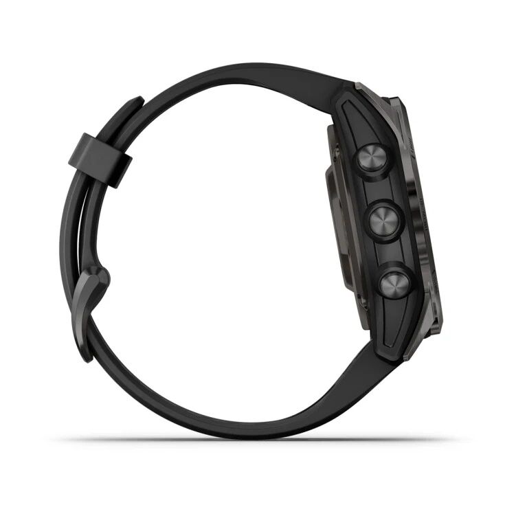 Смарт-часы Garmin Epix Pro (Gen 2) Sapphire Edition - 42 mm, Титановый, угольно-серый безель с DLC-покрытием, черный ремешок 5