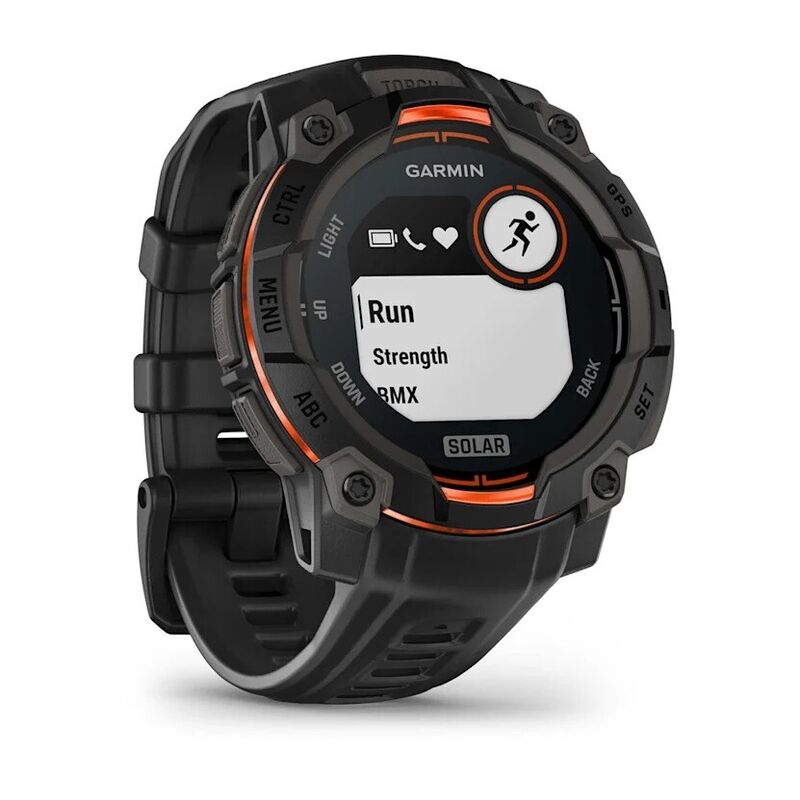Смарт-часы Garmin Instinct 3 - 45 mm, Solar, Черный, черный ремешок - фото 3