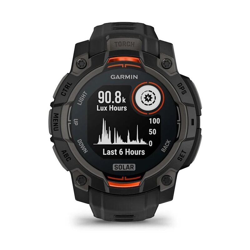 Смарт-часы Garmin Instinct 3 - 45 mm, Solar, Черный, черный ремешок - фото 2