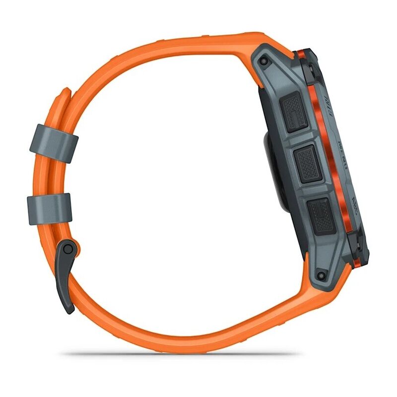 Смарт-часы Garmin Instinct 3 - 50 mm, Solar, Серый, оранжевый ремешок 5