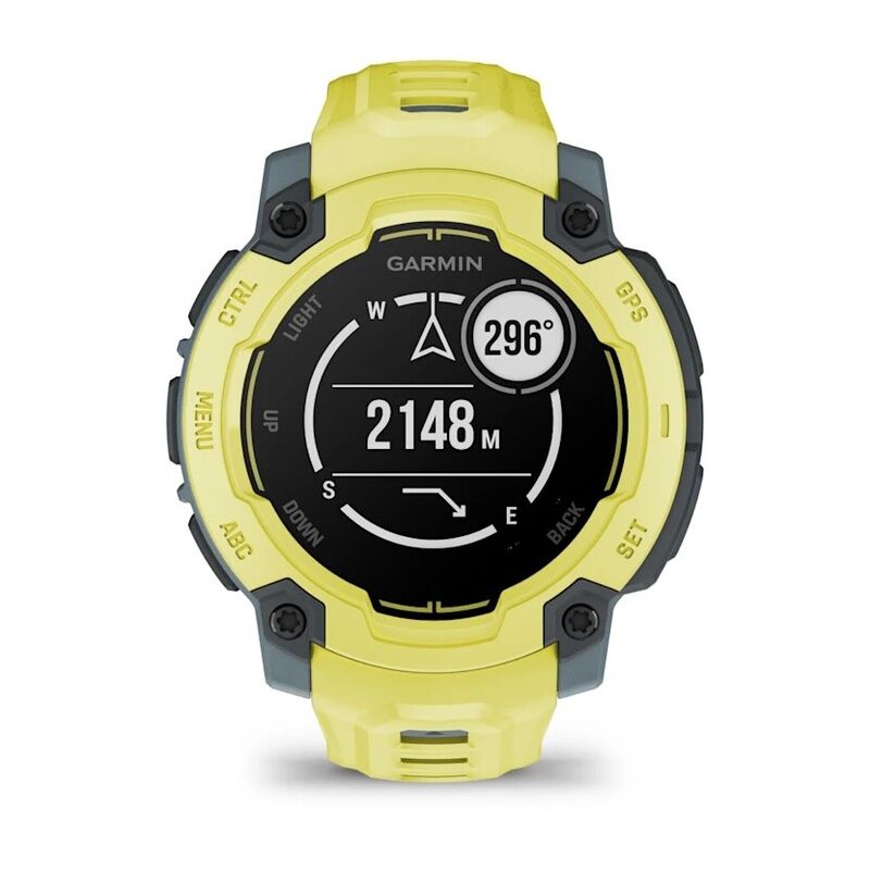 Смарт-часы Garmin Instinct E - 45 mm, Лаймовый, лаймовый силиконовый ремешок - фото 3