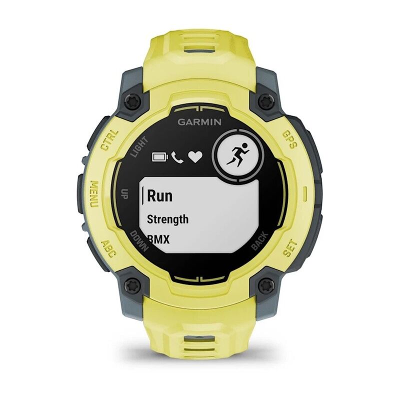 Смарт-часы Garmin Instinct E - 45 mm, Лаймовый, лаймовый силиконовый ремешок - фото 2