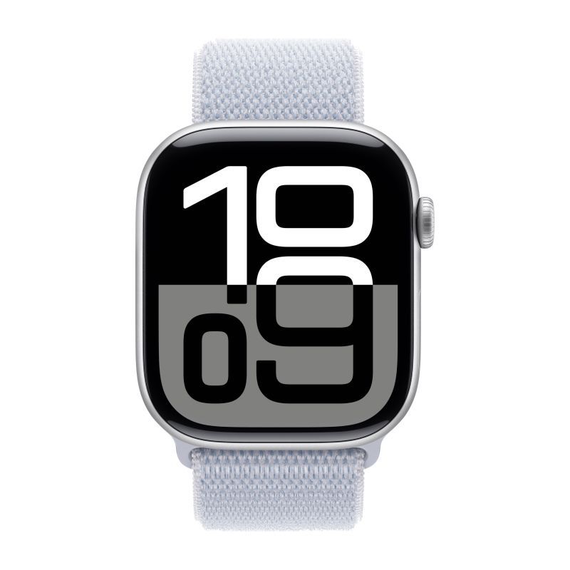 Смарт-часы Apple Watch S10 - 46 mm Алюминиевый корпус серебристый | ремешок Sport Loop | Дымчатый - фото 2