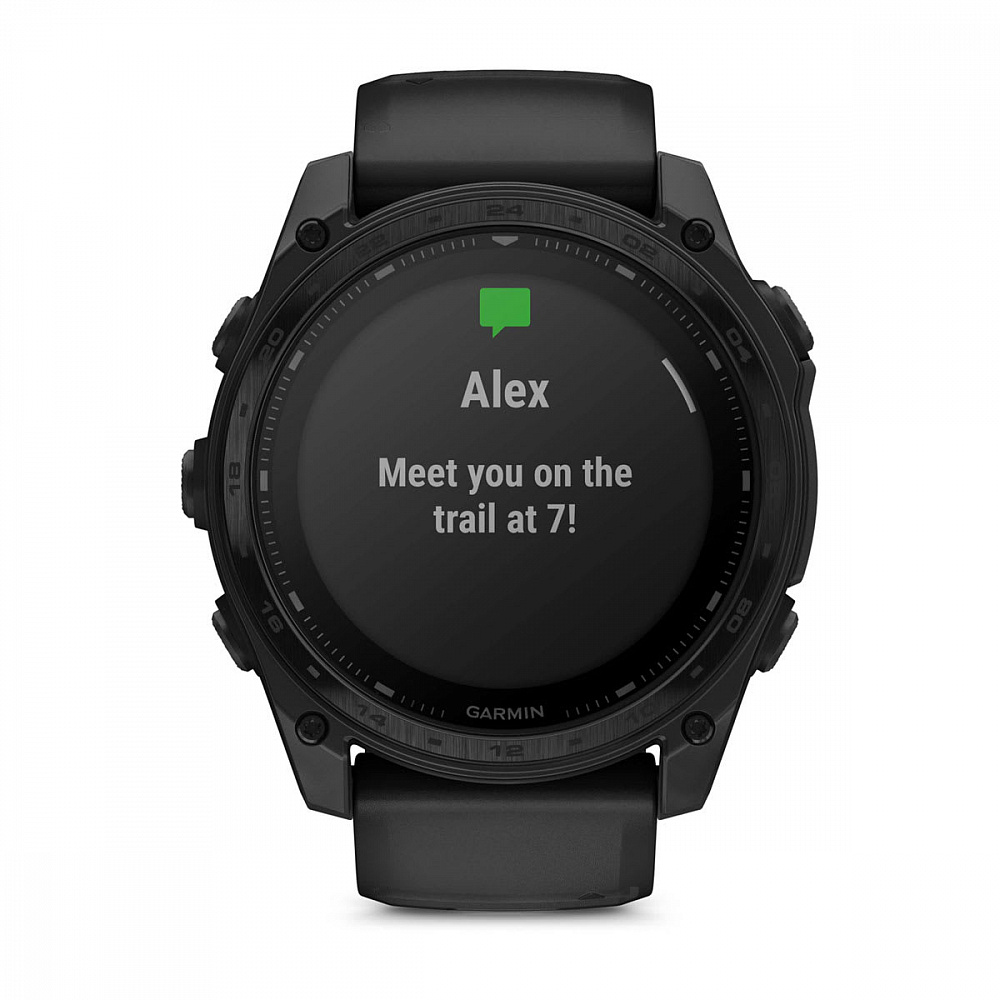 Смарт-часы Garmin Tactix 8 Solar Sapphire, AB Ultralight - 51 mm, Черный с черным ремешком (010-03407-00) - фото 2