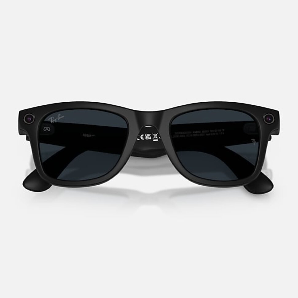 Умные очки Ray-Ban Meta Wayfarer Gen 2 RW4012 (матовая чёрная оправа, линзы с серым автозатемнением), размер M 6