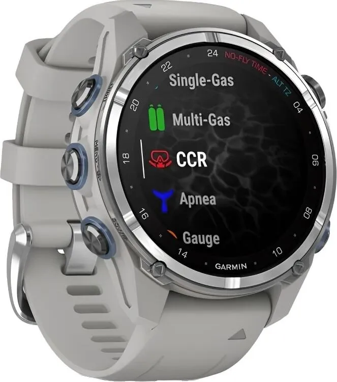 Смарт-часы Garmin Descent Mk3 - 43 mm, Дымчато-серый, силиконовый ремешок - фото 3