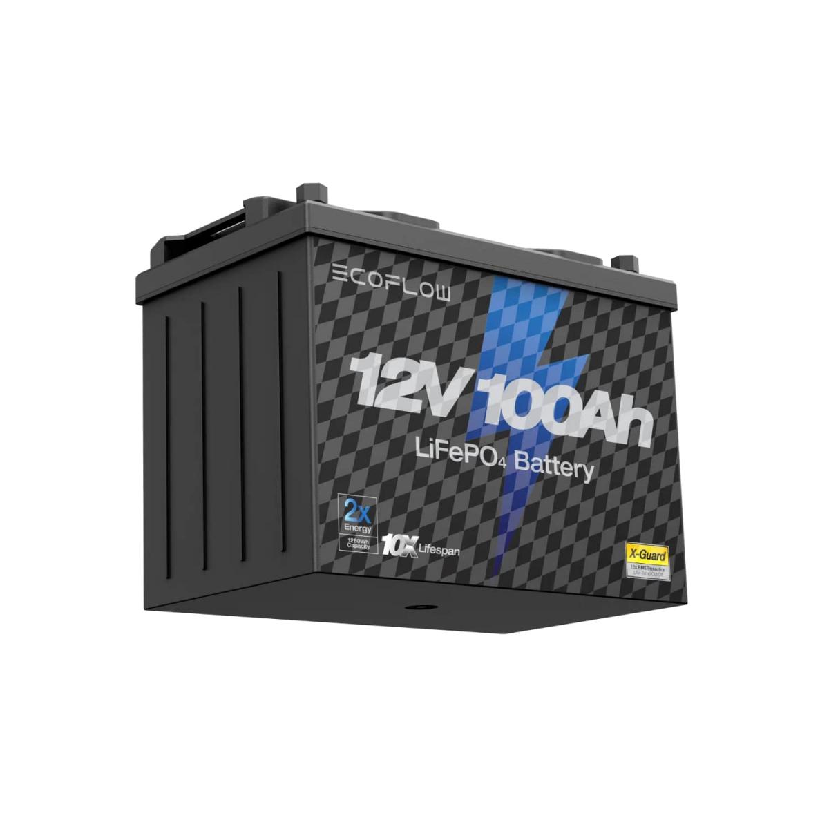 Тяговый аккумулятор EcoFlow 12 В 100 Ач LiFePO4 литиевый 4
