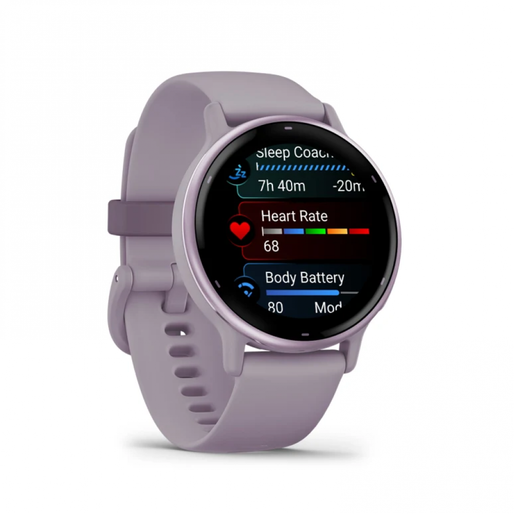 Смарт-часы Garmin Vivoactive 5 - 42 mm, цвет Орхидеи, металлический безель, силиконовый ремешок - фото 2