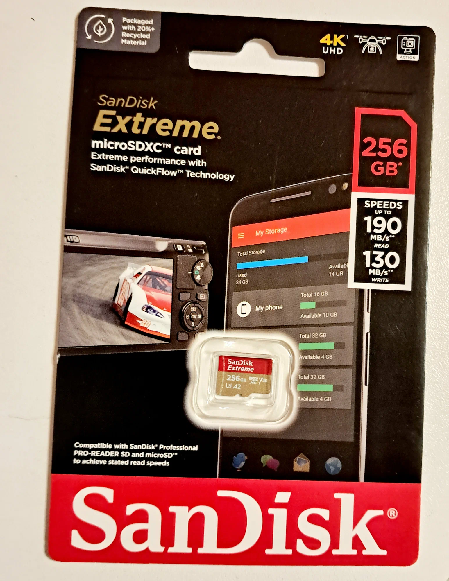 Карта памяти SanDisk Extreme MicroSD 256Gb - фото 2