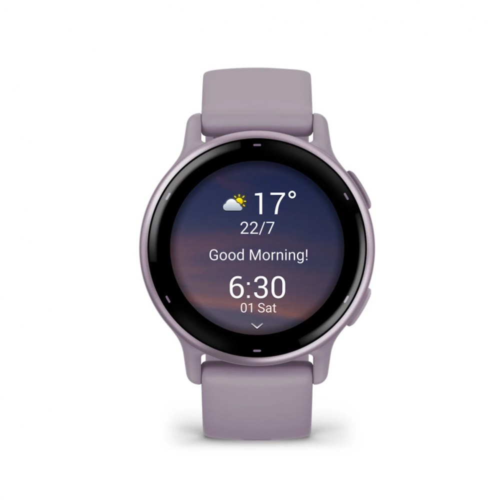 Смарт-часы Garmin Vivoactive 5 - 42 mm, цвет Орхидеи, металлический безель, силиконовый ремешок - фото 3