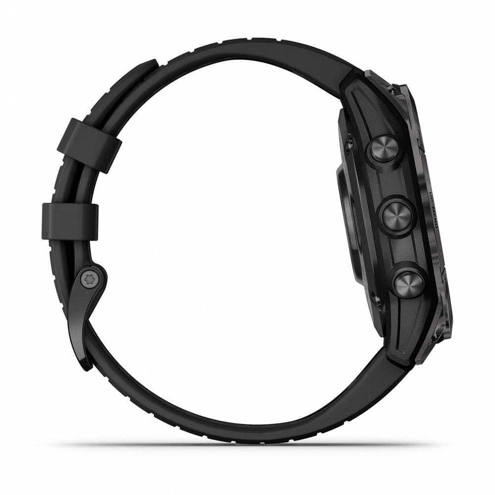 Смарт-часы Garmin Epix Pro (Gen 2) Sapphire Edition - 47 mm, Титановый, угольно-серый безель с DLC-покрытием, черный ремешок 5