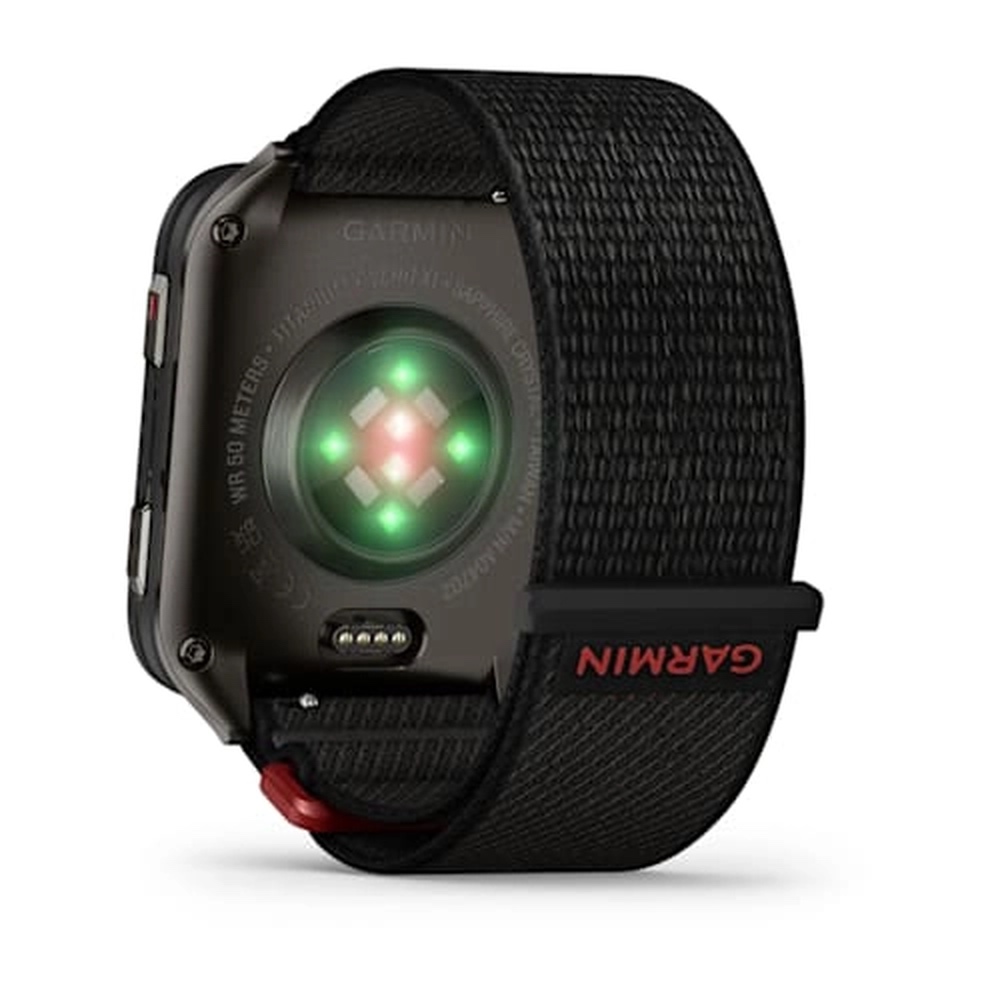 Смарт-часы Garmin Venu X1 - 51 mm, Черный с серой титановой крышкой, черный нейлоновый ремешок 6